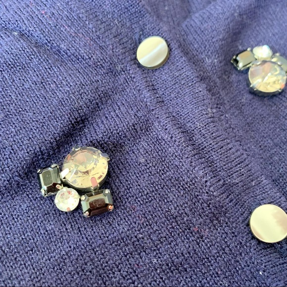 Ann Taylor wool embroidered sweater cardigan - Picture 4 of 6